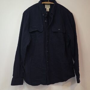 L.L. Bean Men's 1912 Field Flannel Shirt, Slightly Fitted Untucked Fit